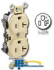 Leviton 20Amp 125V Grounding Duplex Receptacle -- BR20 - Image