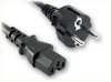 CEE 7/7 EURO SCHUKO to IEC-60320-C15 HOME // Power Cords // International Power Cords // Europe Power Cords - 8503.098 - Quail Electronics