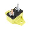 OptiFuse ACBP-H-20C Type I Short Stop Circuit Breaker, Right Angle Mount, Yellow, 20A - 86412 - Waytek, Inc.