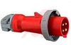 Plug; 30 A; 480 V; Red; Nylon; High-Impact Thermoset; Stainless Steel; 3000 VAC -- 70116113