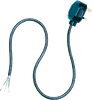 UK POWERLEADS - Round Cable (3 Core)