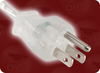 NEMA 5-15P CLEAR to ROJ SHIELDED HOME // Power Cords // North American Power Cords // 3 Conductor Power Cords - 7252.120 - Quail Electronics