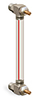 Nylon Liquid Level Gage with Shut-Off, 7” Centerline, 3/8