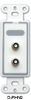 Dual Phono Jacks on D Plate - Solder type - D-PHN2 - Visual Sound, Inc.