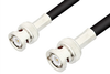 BNC Male to BNC Male Cable 96 Inch Length Using 75 Ohm RG59 Coax, LF Solder, RoHS - PE3075LF-96 - Pasternack