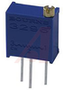 POTENTIOMETER, 3/8IN. SQUARE, CERMET, 10K OHM, +/-10% - 70154737 - Allied Electronics, Inc.