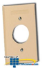 Suttle Single Gang Plastic Faceplate for Simplex Floor.. - 860B - TelephoneStuff.com