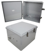 18x16x10 Polycarbonate Weatherproof Outdoor IP66 NEMA 4X Enclosure, Modified Base DKGY -- TEPC181610-02