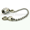 SMA Male (Plug) Termination (Load) 1 Watts To 18 GHz With Chain, Passivated Stainless Steel, 1.2 VSWR, 250 Watts Peak Power -- ST1819C - Image