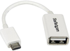 White 5? Micro Usb To Usb Otg Host Adapter M/f; Connector To Connector Startech - 26Y8302 - Newark, An Avnet Company