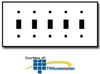 Leviton 5-Gang Toggle Device Switch Wallplate - 78023 - TelephoneStuff.com