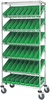 Cart W/ Bin, 7Shelves, 48Bins, Grn; No. Of Bins Quantum Storage - 44AC5733 - Newark, An Avnet Company