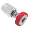 Captive Screw, 4-40 Thread, Flare-in, TORX®, Smooth Red Knob -- 52-16-11-4-013