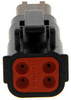 Rectangular Connectors, Heavy Duty - DTM Series - DTMH06-4SD - LADD Distribution