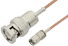 Reverse Polarity SMA Male to BNC Male Cable 72 Inch Length Using RG178 Coax - PE35213-72 - Pasternack