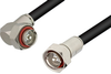 7/16 DIN Male to 7/16 DIN Male Right Angle Cable 24 Inch Length Using RG217 Coax - PE37600-24 - Pasternack