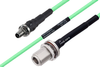 Temperature Conditioned SMA Female Bulkhead to N Female Bulkhead Low Loss Cable 36 Inch Length Using PE-P142LL Coax - PE3M0150-36 - Pasternack