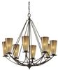 Light Single Tier Chandelier - F2606/8MBZ - Murray Feiss Lighting