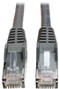 Cat6 Gigabit Plenum-Rated Snagless Molded Patch Cable, (RJ45 M/M) - Gray, 100-ft. -- N201-100-GY-P
