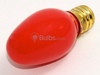7 Watt, 120 Volt C7 Red Holiday Bulb - 709707 - bulbs.com