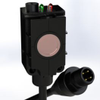 MINI-EYE™, Laser Thru-Beam Receiver, PNP, M12 4-pin connector, Rectangular housing - PMLRC-M12 - Tri-Tronics Company, Inc.