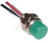 Panel Mount Indicator; Green; 12V; T-1 (3 mm) LED; .196 Inch Diameter Mount Hole - 70015182 - Allied Electronics, Inc.