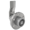 VISE ACTION® Compression Latch, Large Size, 7 mm Square, Zinc Alloy, Powder Coated, Silver, 35 mm  Grip - E3-144-087 - Southco