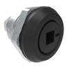 Quarter-Turn Cam Latch, 6mm Square Recess, Without Cam, Sealed, Zinc Alloy, Powder Coat, Black - E5-6-245-UU1 - Southco