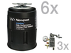 Vibration Isolator Set, Six 16 in. S-2000A Pneumatic Isolators -- S-2000A-616