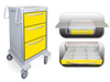 3 Drawer Junior Tall Lightweight Aluminum Isolation Cart -- JTGKA-999-YEL - Image