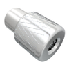 Captive Nut, 1/4-20 Thread, Thru Hole, Steel Ferrule, Aluminum Knob, Bright - N7-92-10 - Southco