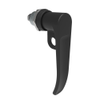 Quarter-Turn Cam Latch, L-Handle, Pad Locking, Sealed, Zinc Alloy, Powder Coat, Black - E5-7-705-UU1 - Southco