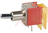 Switch, Toggle, TINY, ON-NONE-ON, PC Terminal/RIGHT ANGLE MOUNTING, DPDT - 70128499 - Allied Electronics, Inc.