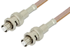SHV Plug to SHV Plug Cable 12 Inch Length Using RG400 Coax, RoHS - PE34424LF-12 - Pasternack