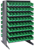 2 Side Sloped Rack, 16Shelves/128Bin/grn; Shelving Unit Type Quantum Storage - 44AC6335 - Newark, An Avnet Company