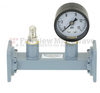 WR-90 Waveguide Pressurizing Section 4.25 Inch Length with UG-39/U Square Cover Flange from 8.2 GHz to 12.4 GHz -- FMWSP1007 - Image
