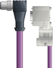 PB4110146F10 - LAPP UNITRONIC® PROFIBUS Cordsets 24 AWG / 1 pair Bus - Violet Polyurethane (PUR) - M12 Male 90 deg / D-sub Node connectors - 10m - OLFPB4110146F10 - Lapp Tannehill