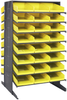 2 Side Sloped Rack, 16Shelves, 48Bin/yel; Shelving Unit Type Quantum Storage - 44AC6368 - Newark, An Avnet Company