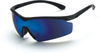 Vision blue mirror lens, matte black frame - 428 - Crossfire By Radians