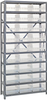 Open Shelving, 10Shelves, 27Bins, Clear; Shelving Unit Type Quantum Storage - 42AC9128 - Newark, An Avnet Company