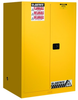 Justrite Sure-Grip EX 90 gal Yellow Hazardous Material Storage Cabinet - 43 in Width - 65 in Height - Floor Standing - 899020 - 899020 - R. S. Hughes Company, Inc.