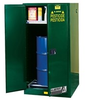 Justrite Sure-Grip EX 90 gal Green Hazardous Material Storage Cabinet - 43 in Width - 65 in Height - 697841-11489 - 697841-11489 - R. S. Hughes Company, Inc.