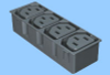 IEC 60320 Four Position Accessory Power Module - 83020131 - Interpower