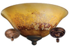 Bowl Light Kit - Iridescent Stone Glass - MC219-L - Monte Carlo Fan Company