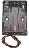 Battery Holder; AA; Polypropylene; 3; Spring; Wire Lead; 26 AWG - 70182750 - Allied Electronics, Inc.