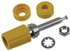 Binding Post, 15A, Turret, Yellow; Product Range Pomona - 94F760 - Newark, An Avnet Company