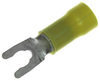 Terminal, Spade/fork, #8, Crimp, Yellow; Product Range Amp Te Connectivity - 85C2131 - Newark, An Avnet Company
