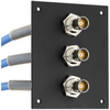 3 JACK PANEL INSERT BULKHEAD REAR MOUNT TRB 3 LUG NON ISOLATED BEND RELIEF SPRING JACK WITH 30-02001 LEAD 12