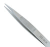 Excelta Two Star Utility Tweezers 00D-SA-PI - Stainless Steel Straight Medium Point Tip - 4 3/4 in Length - EXCELTA 00D-SA-PI - R. S. Hughes Company, Inc.