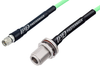 SMA Male to N Female Bulkhead Low Loss Cable 100 cm Length Using PE-P142LL Coax, RoHS - PE3C2162-100CM - Pasternack